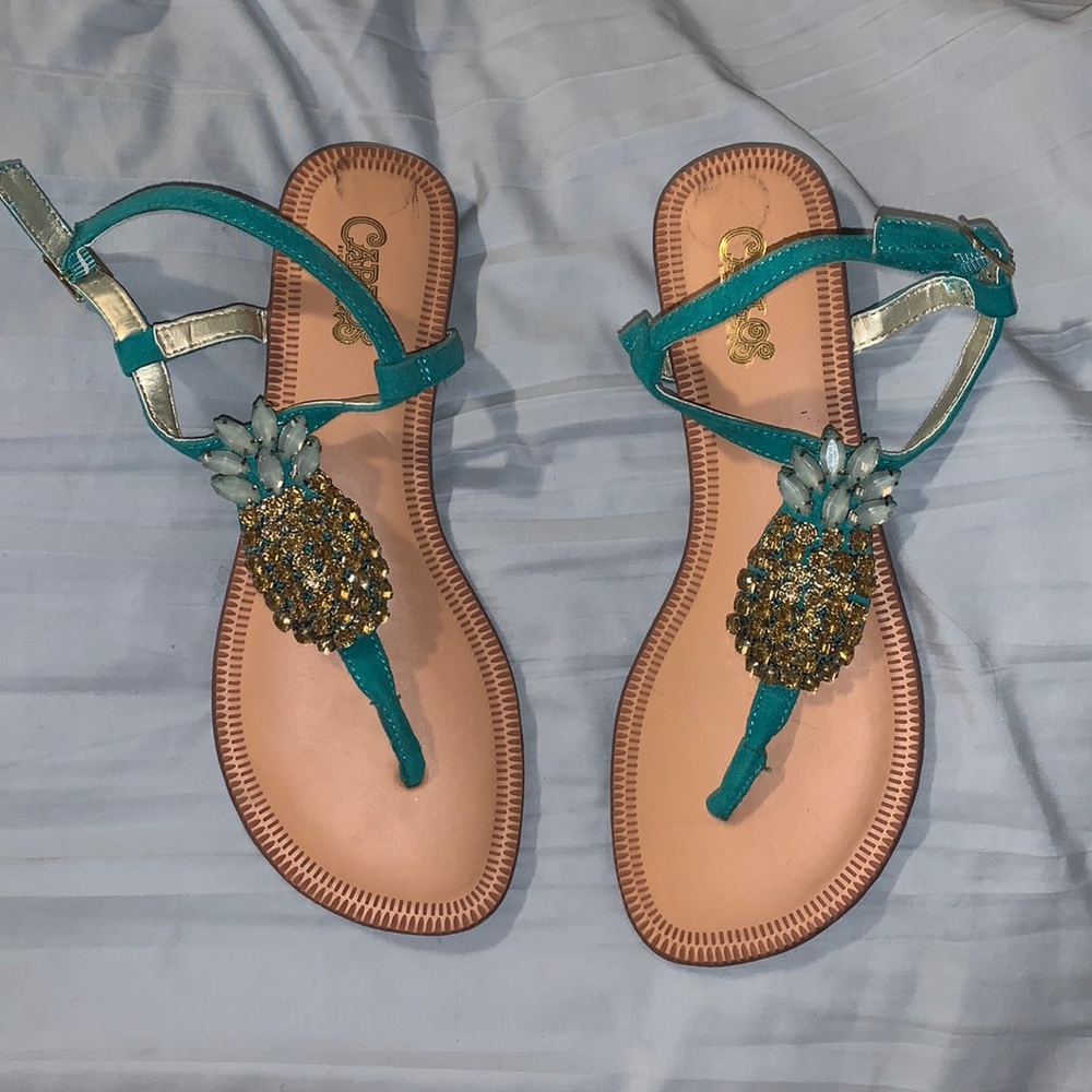 Cute Summertime Pineapple Sandals